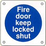 Fire door keep locked shut (Radius)