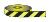 Black Striped Photoluminescent Tape