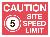 Caution Site Speed Limit 5 mph