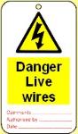 Danger Live wires
