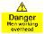 Danger Men working overhead