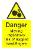 Danger Moving machinery risk of trapped hand / fingers