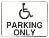 disabled parking only