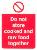 do not store cooked and raw food together