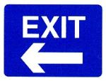Exit left arrow
