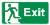 EXIT running man left