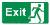 EXIT running man right