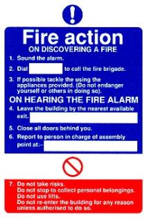 FIRE ACTION On discovering a fire