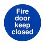 Fire door keep closed