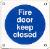 Fire door keep closed (Radius)