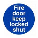 Fire door keep locked shut