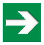 Fire escape arrow / Tactile