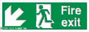 Fire exit / Diagonal down left