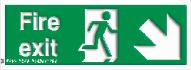 Fire exit / Diagonal down right