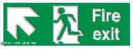 Fire exit / Diagonal up left