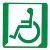 FIRE EXIT disability left (Pictogram)