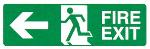 FIRE EXIT left