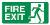 Fire exit running man right