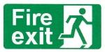 FIRE EXIT running man right