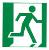 FIRE EXIT Running man right (Pictogram)