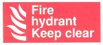 Fire hydrant Keep clear