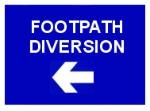 FOOTPATH DIVERSION (Left)