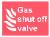 Gas shut off valve