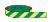 Green Striped Photoluminescent Tape