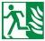 NHS running man left (Pictogram)