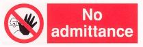 No admiitance