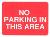 no parking in this area