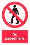 No pedestrians