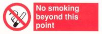 No smoking beyond this point