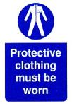 Protective clothing must be worn
