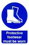 Protective footwear must be worn