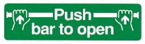 Push bar to open