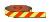 Red striped photoluminescent tape