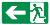 Running man / Left arrow / Pictogram