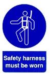 Safety harness must be worn