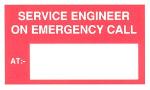 Service engineer on emergency call at -