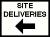SITE DELIVERIES (Left arrow)