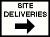 SITE DELIVERIES RIGHT ARROW