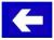 Temporary traffic direction arrow