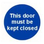 This door must be kept closed
