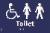 Toilet Men Women Disabled Braille / Tactile