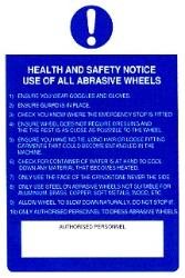 Use of all abrasive wheels