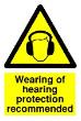 Wearing of hearing protection recommended