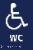 Wheelchair WC Braille / Tactile