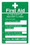 First Aid / In the event of accident..