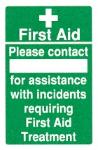 First Aid / Please contact.